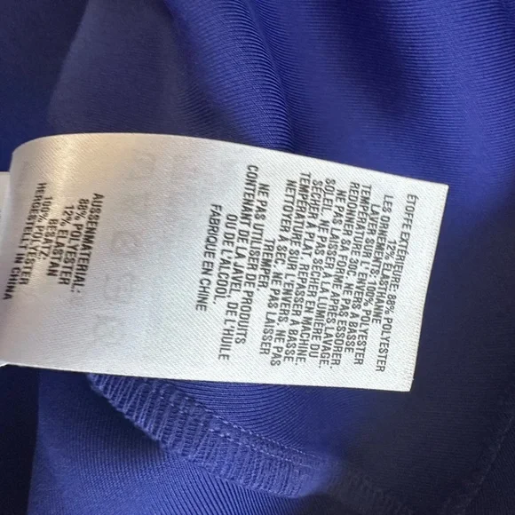 Ted Baker London Fit & Flare Scuba Dress – Royal Blue – Size 2 (US 6) - Picture 13 of 16
